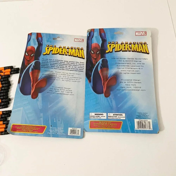 Spiderman Stationery Set and Halloween  Vintage Halloween Pencils Lot - Picture 5 of 11